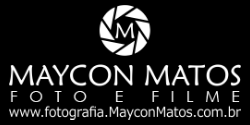 MAYCON  MATOS FOTO E FILME LOGO fundo preto 250px